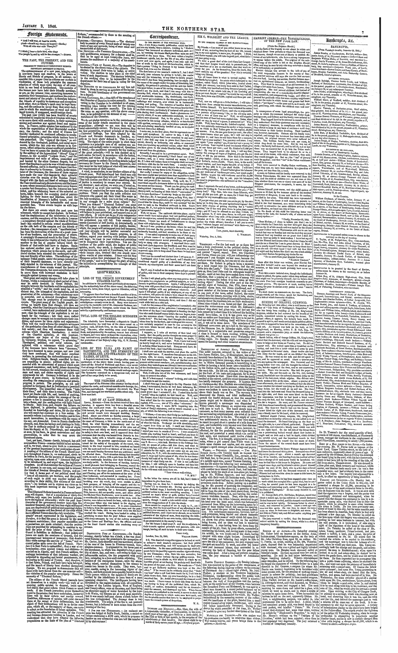 Northern Star (1837-1852): jS F Y, 1st edition - Untitled Article