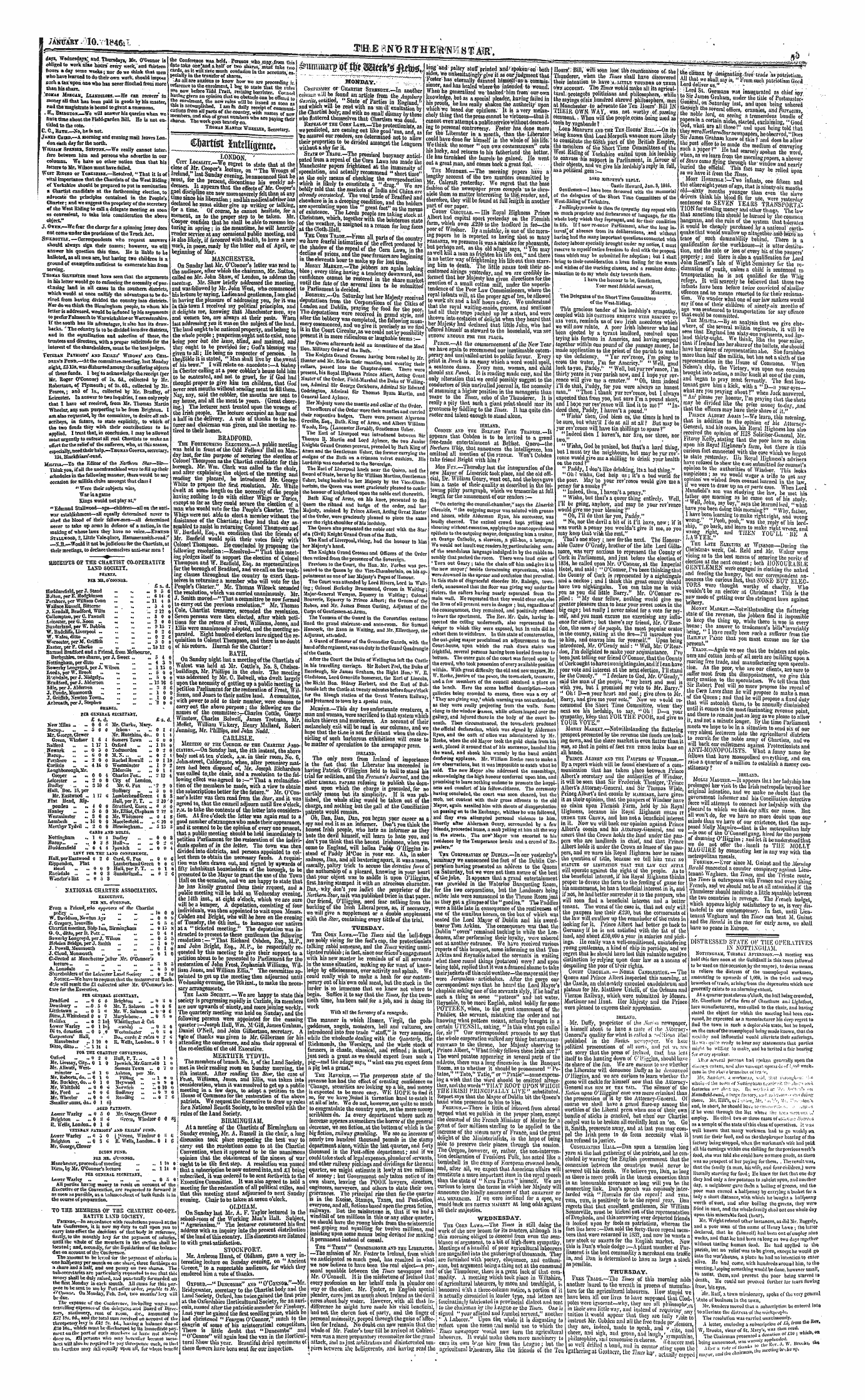 Northern Star (1837-1852): jS F Y, 1st edition - &Ummarg:Of Ttjt Mtt^S Fi^ 7"~ __ ^Ttmmawfrfttm