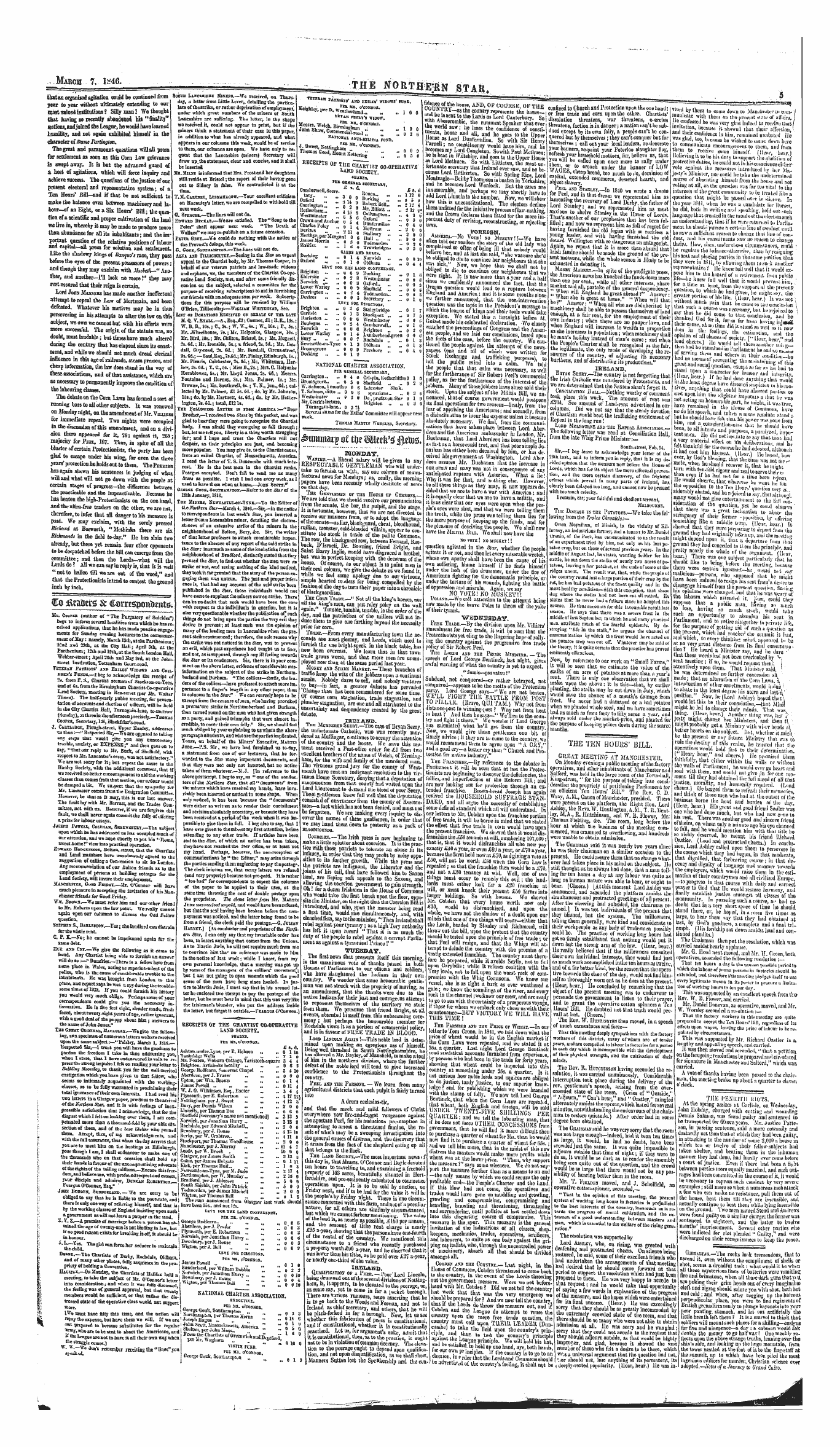 Northern Star (1837-1852): jS F Y, 1st edition - Co I\Eatierg ^ Mgjpoigigit^