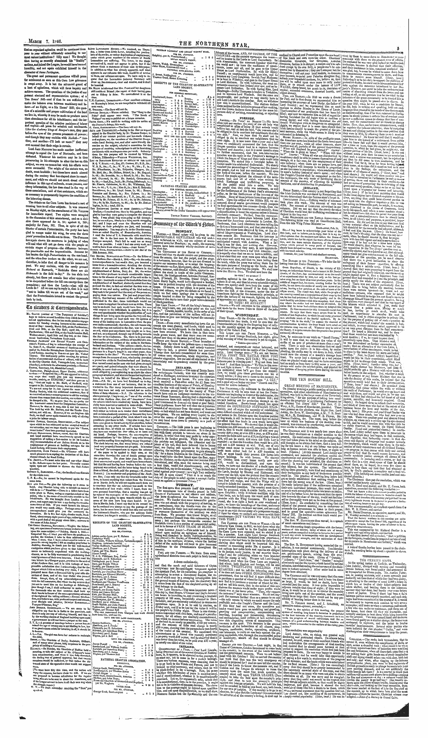 Northern Star (1837-1852), 7th March 1846, Edition 1 of 4, Page 5