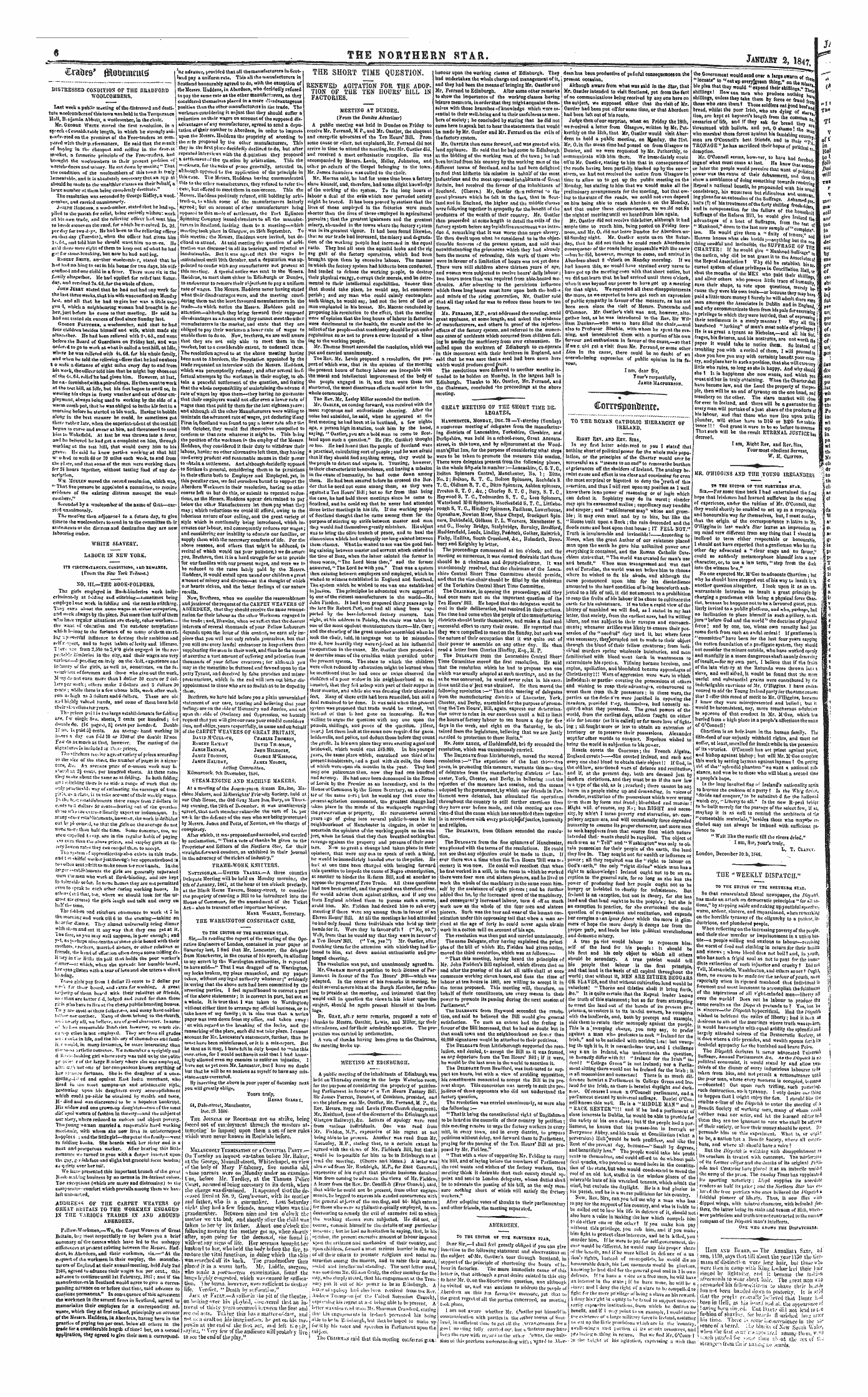 Northern Star (1837-1852): jS F Y, 1st edition - Untitled Article