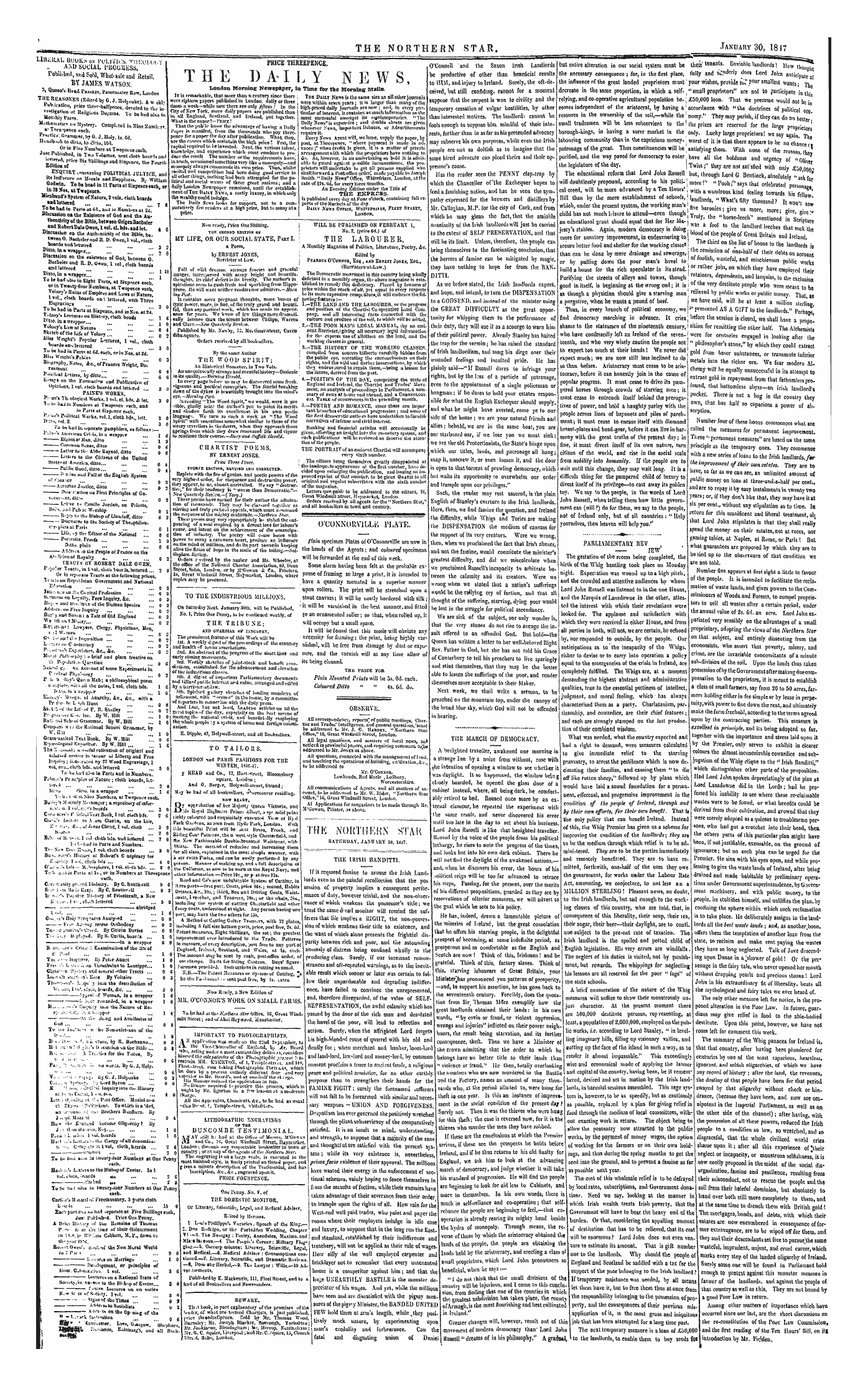 Northern Star (1837-1852): jS F Y, 1st edition: 4