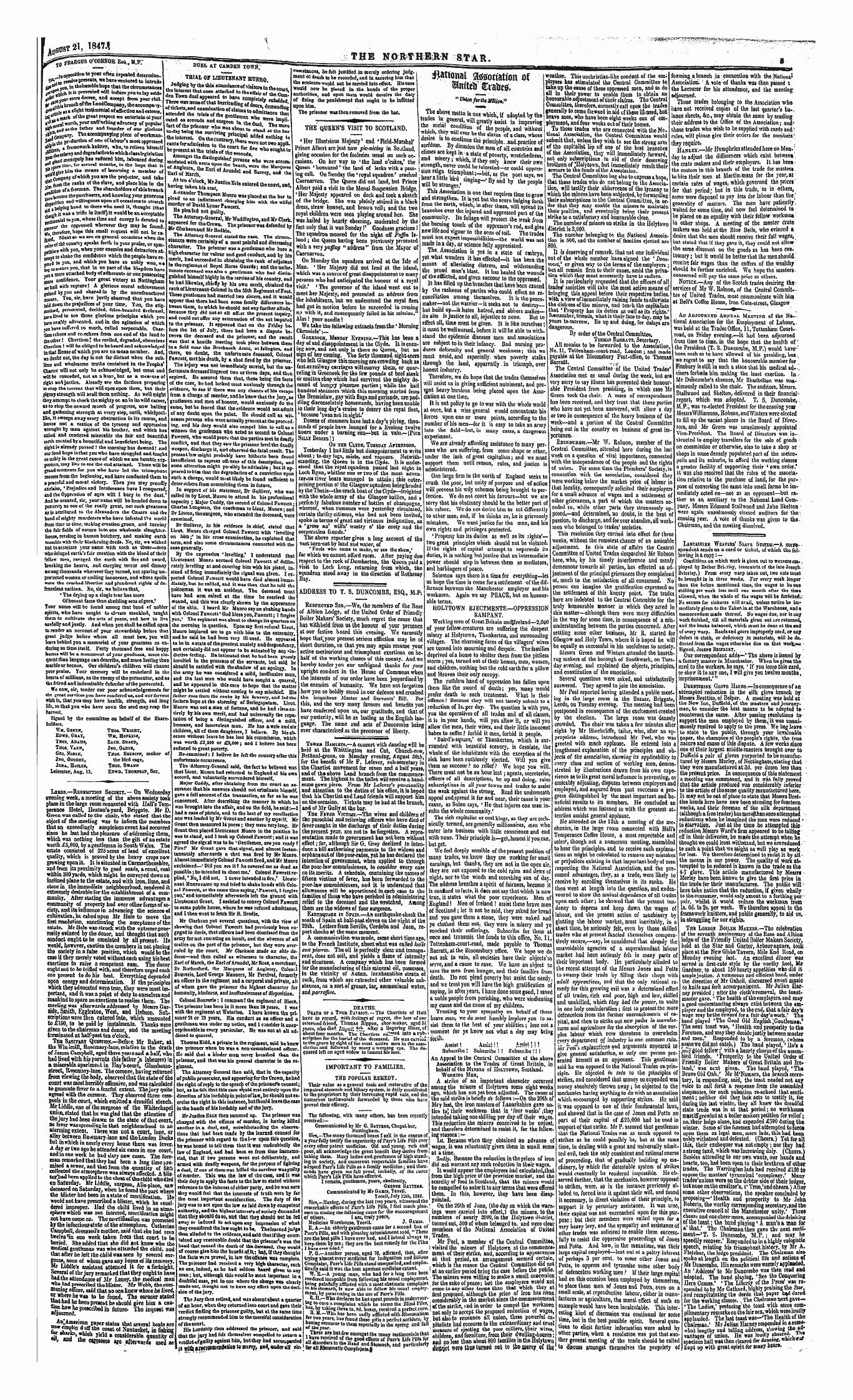 Northern Star (1837-1852): jS F Y, 1st edition - Untitled Article