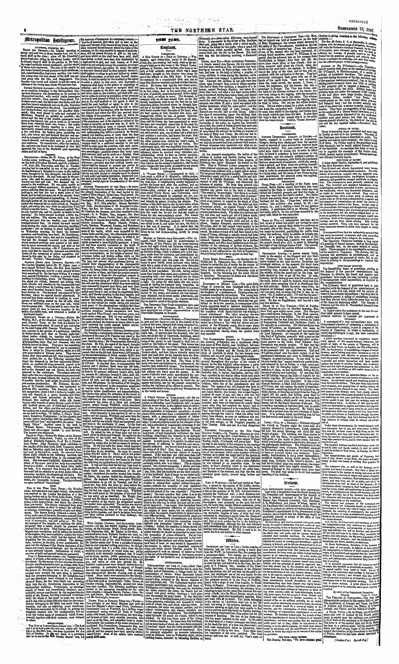 Northern Star (1837-1852): jS F Y, 1st edition - Untitled Article