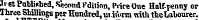 JvstPubliriied, Second Kdition , Price One Half-penny or Three Shillings per Hundred, witorm with theLabourer.