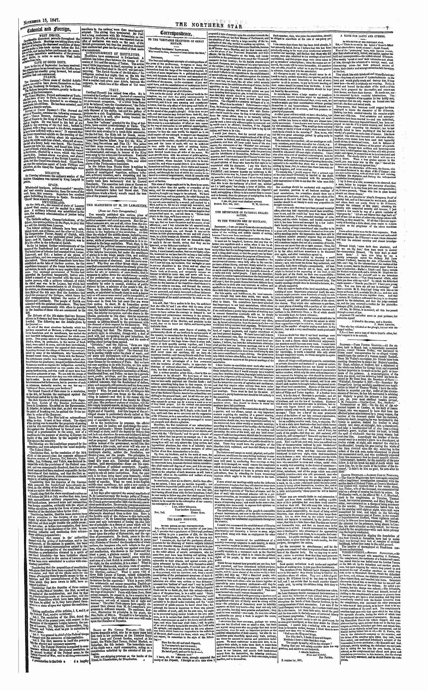 Northern Star (1837-1852): jS F Y, 1st edition - Rcu*-""— T^^ Mfamm* ^Foreign. *^- T „ R«Tntttsi Slffl Imrtlffn.