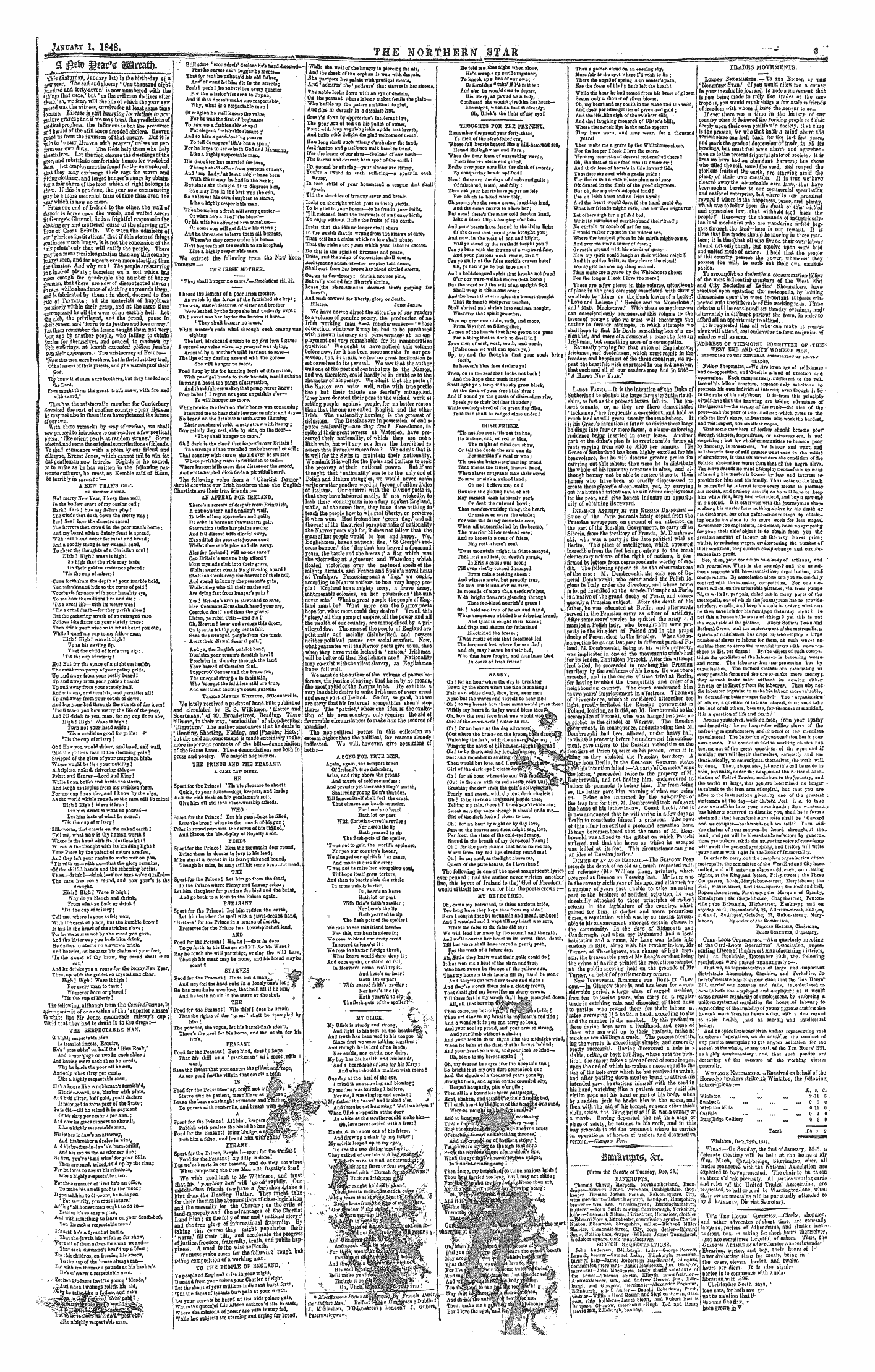 Northern Star (1837-1852): jS F Y, 1st edition: 3