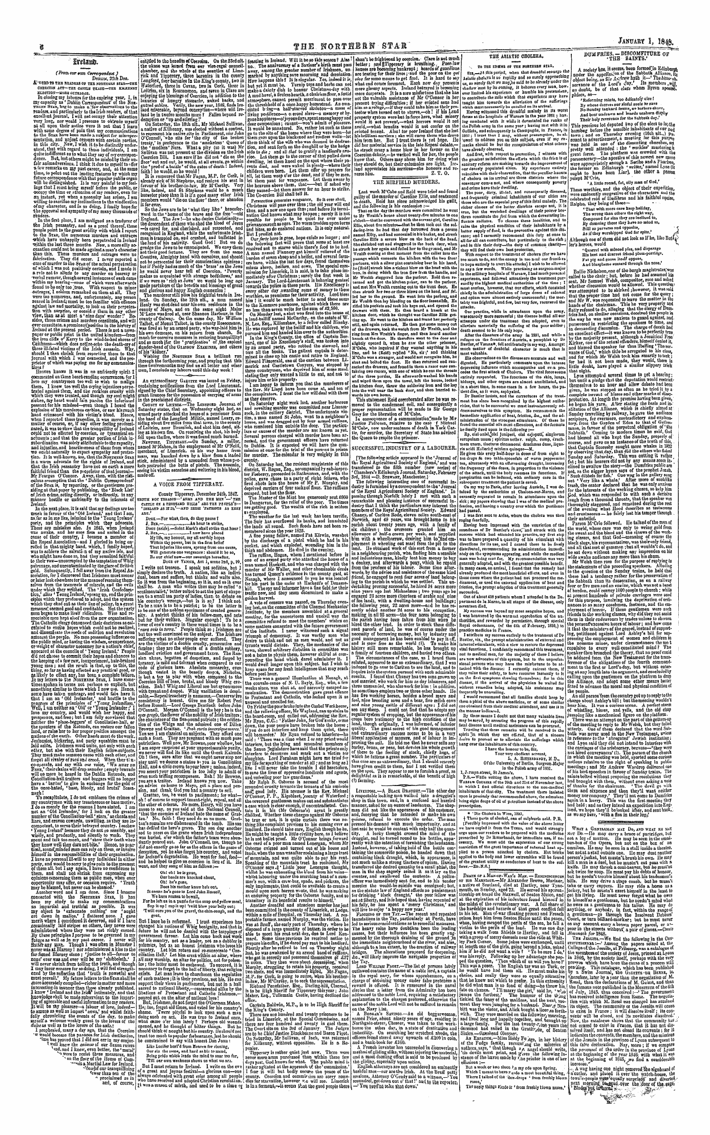 Northern Star (1837-1852): jS F Y, 1st edition - Ln\Zv&
