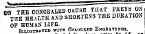 rw THK CONGEALE D CAUSE THAT PREYS ON. ^ THE LShS sHOKTENS THE DURATION OF HUMAN LIFE. ILLDSTB4TED WITH CoLODBED BNOBATlKas.