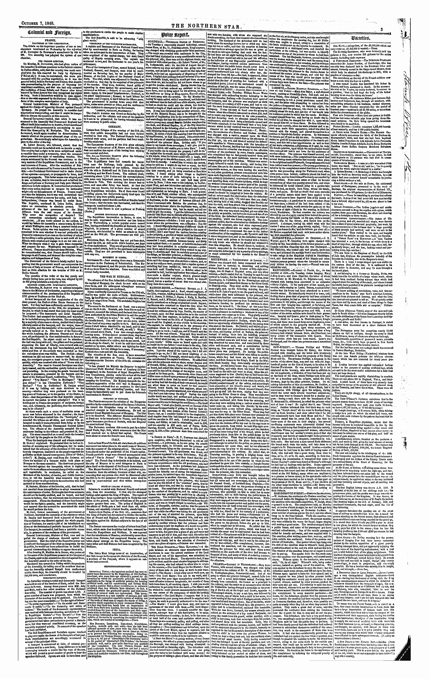 Northern Star (1837-1852): jS F Y, 1st edition - Dpiftr Fuptf?