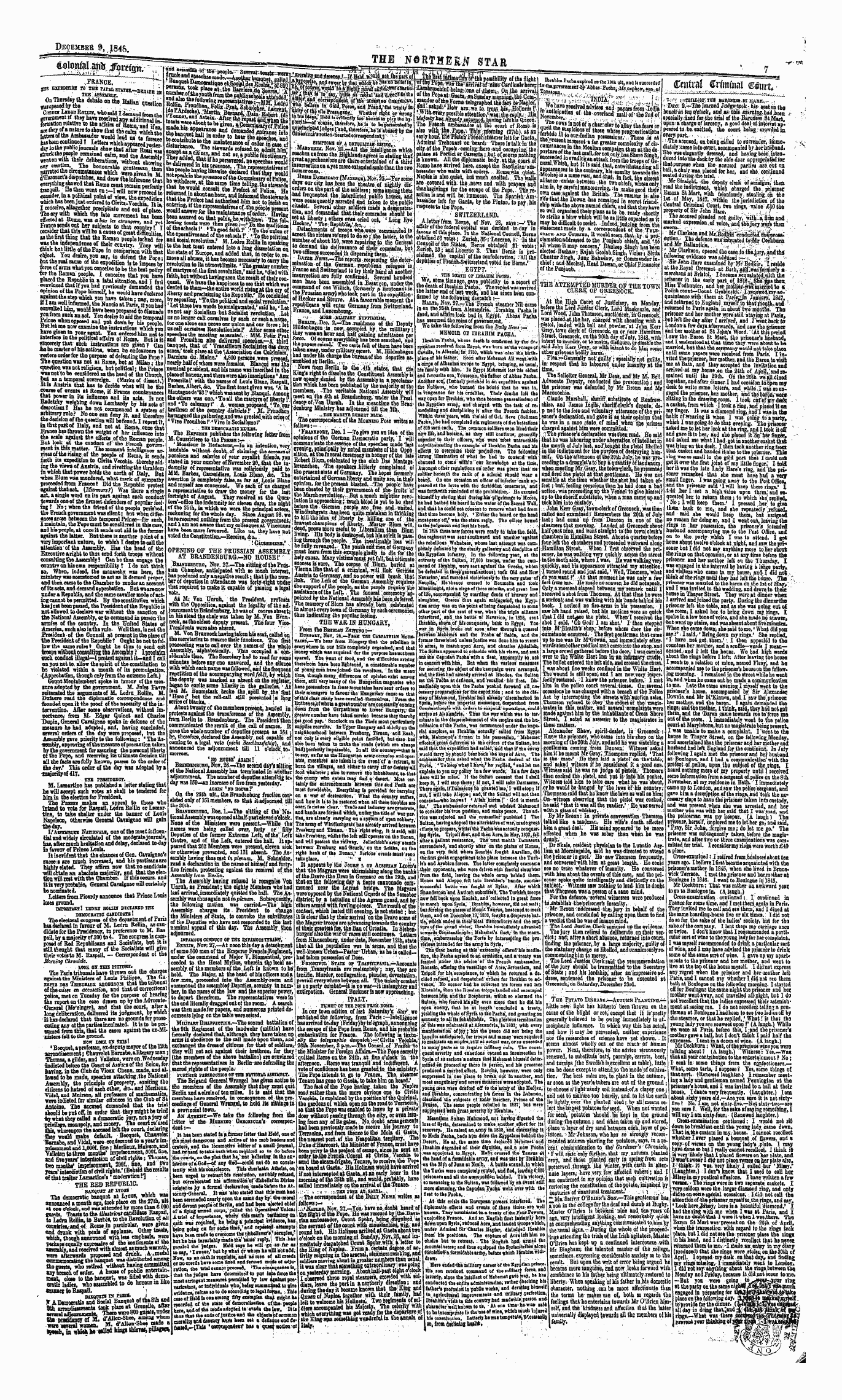 Northern Star (1837-1852): jS F Y, 1st edition - Untitled Article