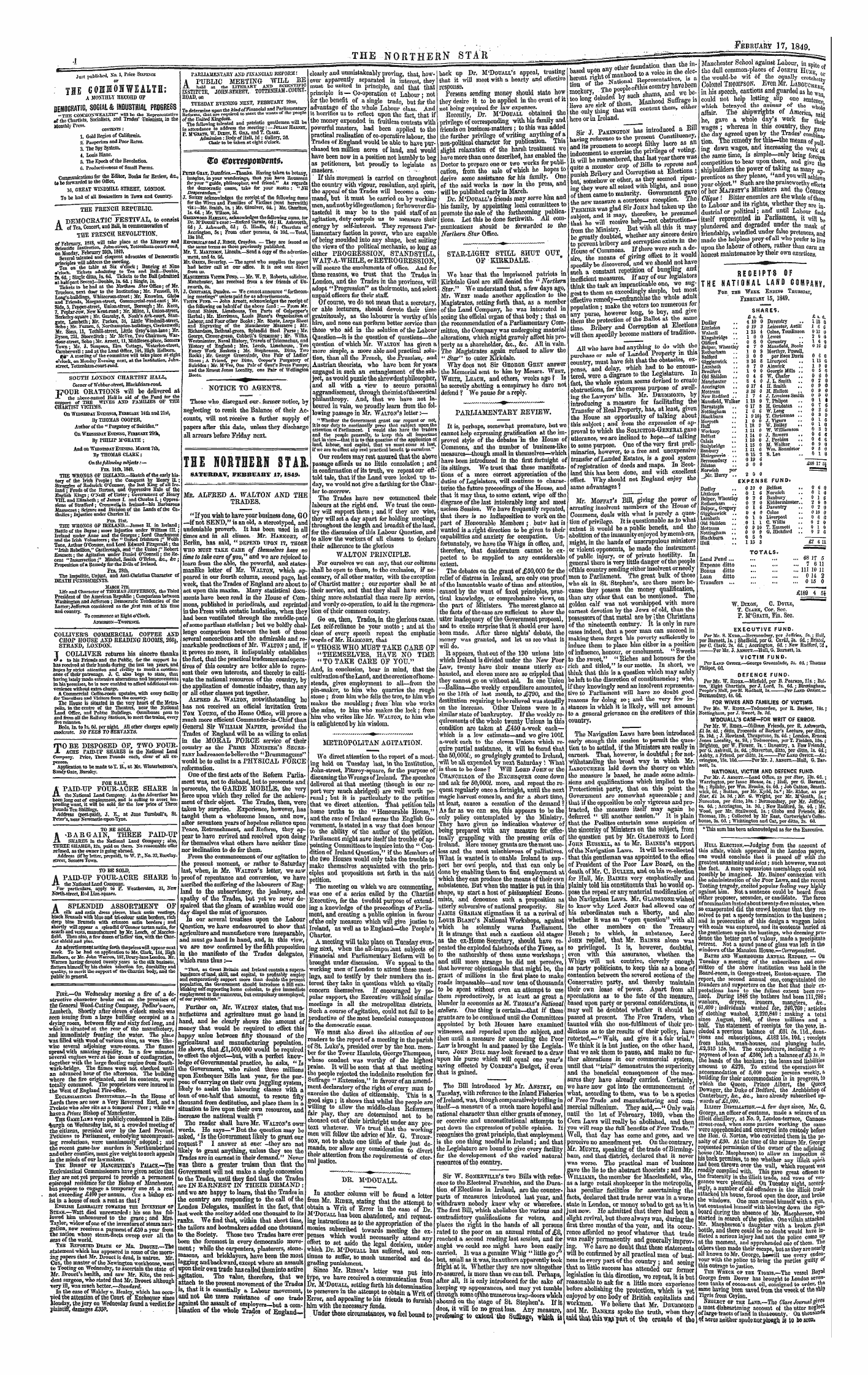 Northern Star (1837-1852): jS F Y, 1st edition - £0 (Fzotmpotfixmt.