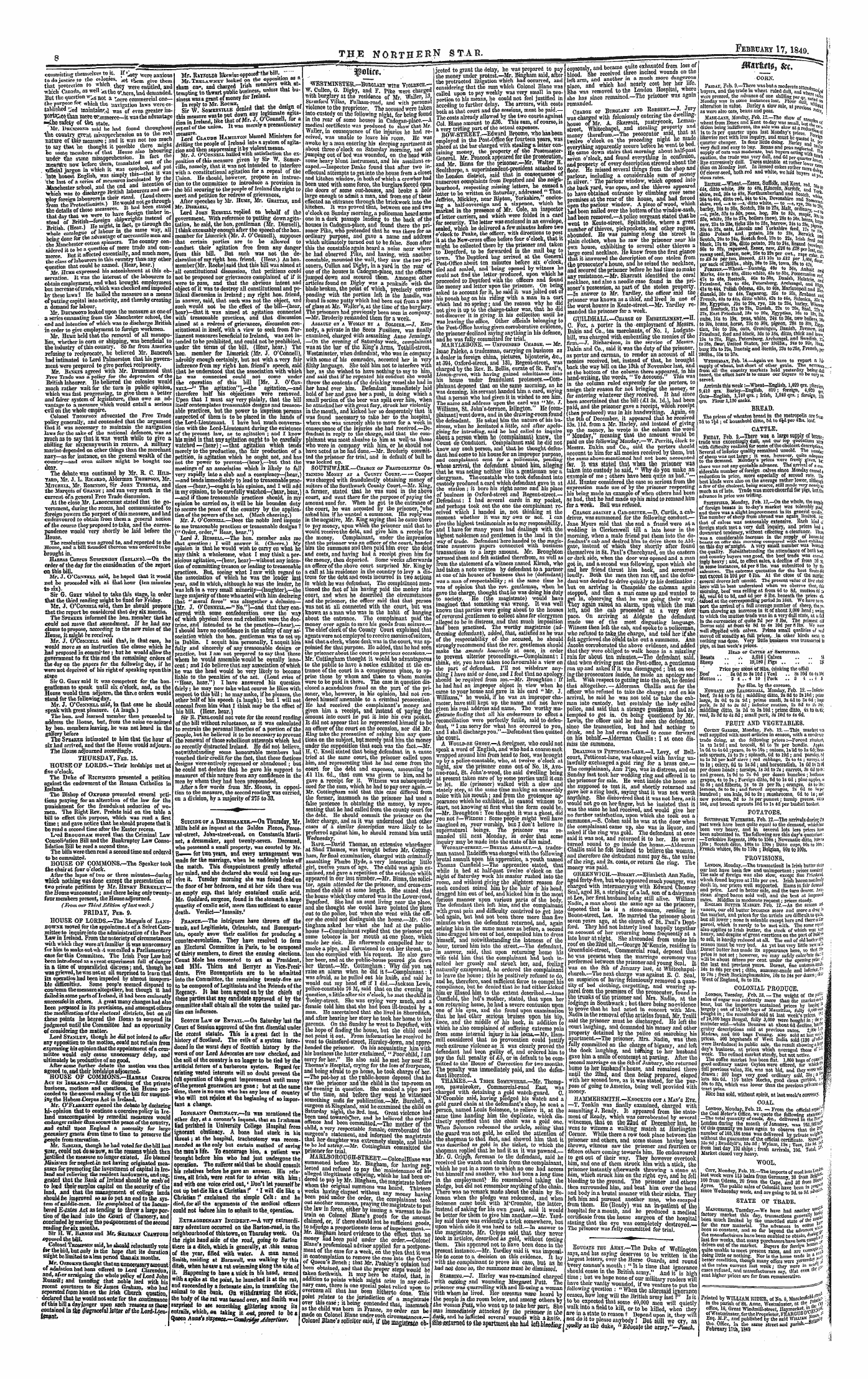 Northern Star (1837-1852): jS F Y, 1st edition - Mmm3 &T. #*«««, *C.
