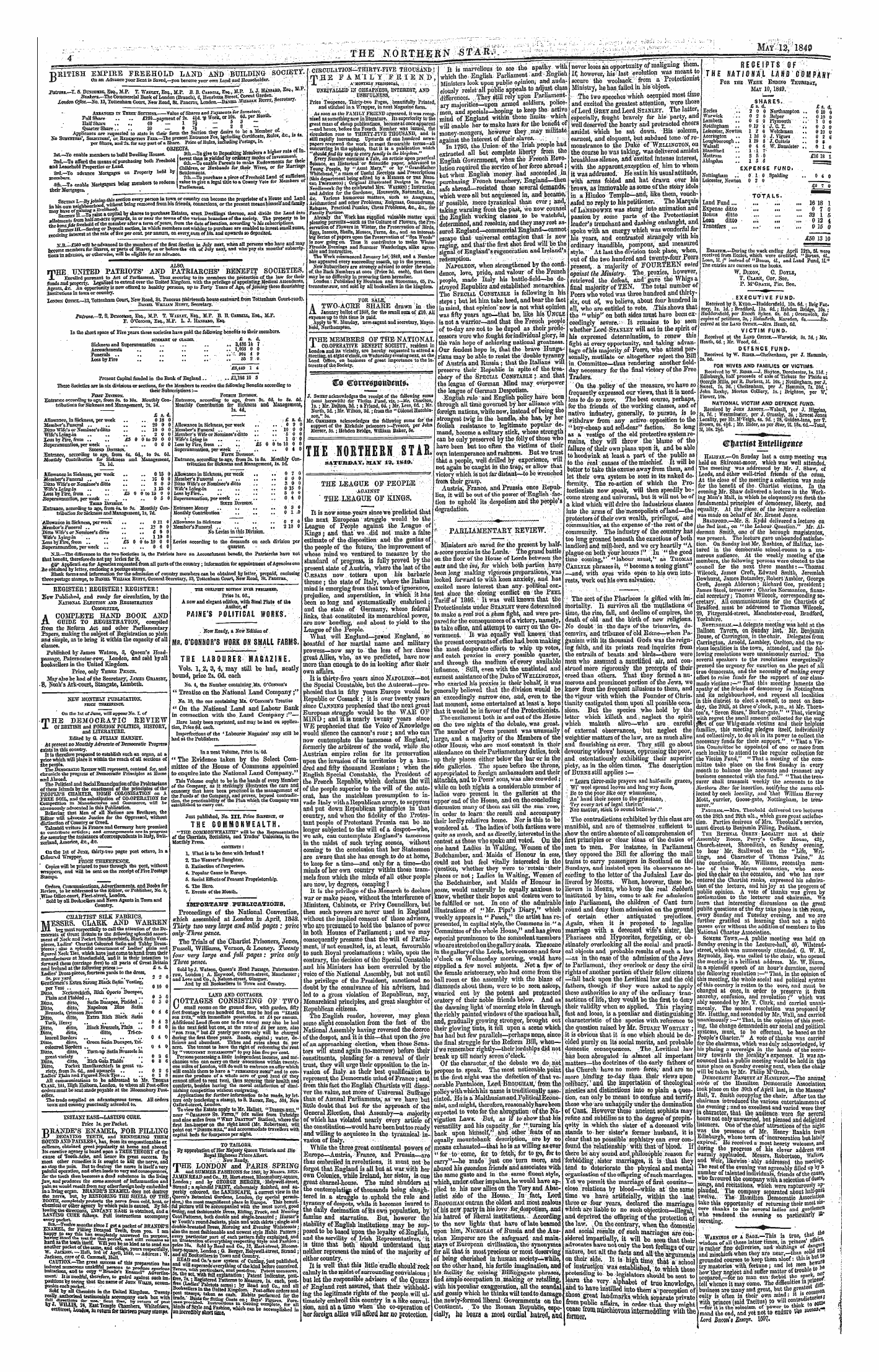 Northern Star (1837-1852): jS F Y, 1st edition - Untitled Article