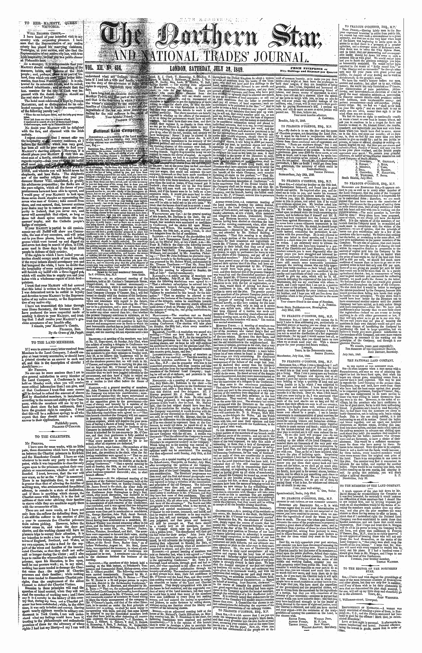 Northern Star (1837-1852): jS F Y, 1st edition - National L| I&Lt;E0m» I§^