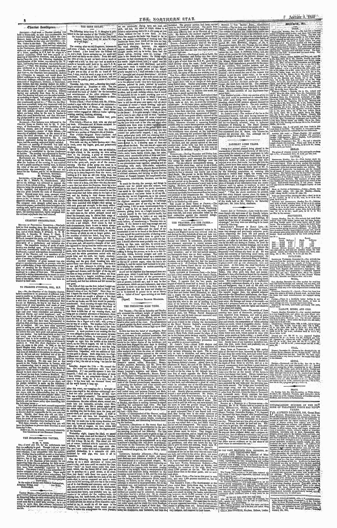 Northern Star (1837-1852): jS F Y, 1st edition - Iiuo 10vi H Amish Uiuiuivi P V^W#$?E^^'S L V *^^