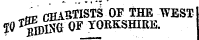 m? rHABTISTi OF THE WEST P Aiding of Yorkshire.