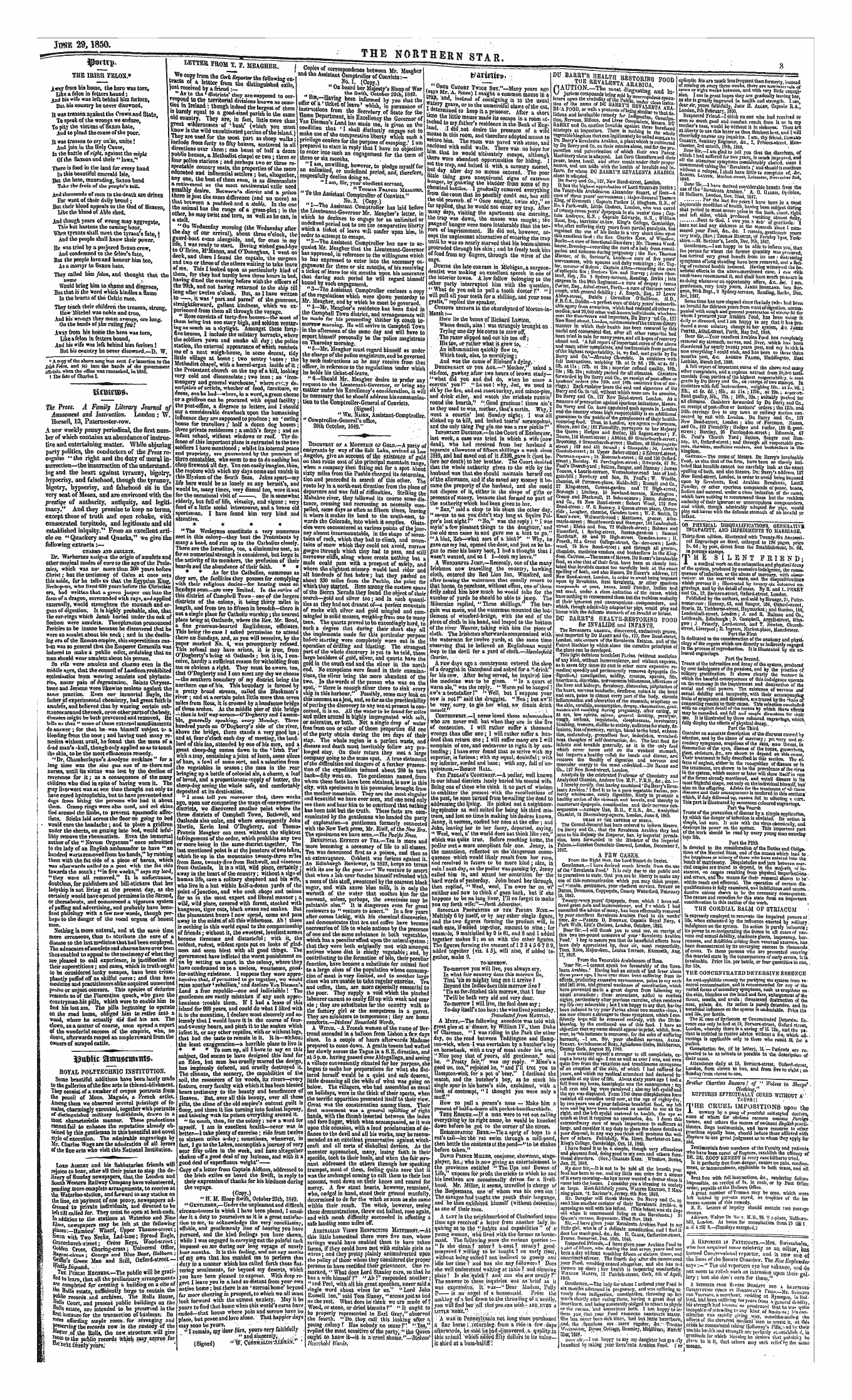 Northern Star (1837-1852): jS F Y, 1st edition - Vatiexk*. ~~ ^^7 *^=