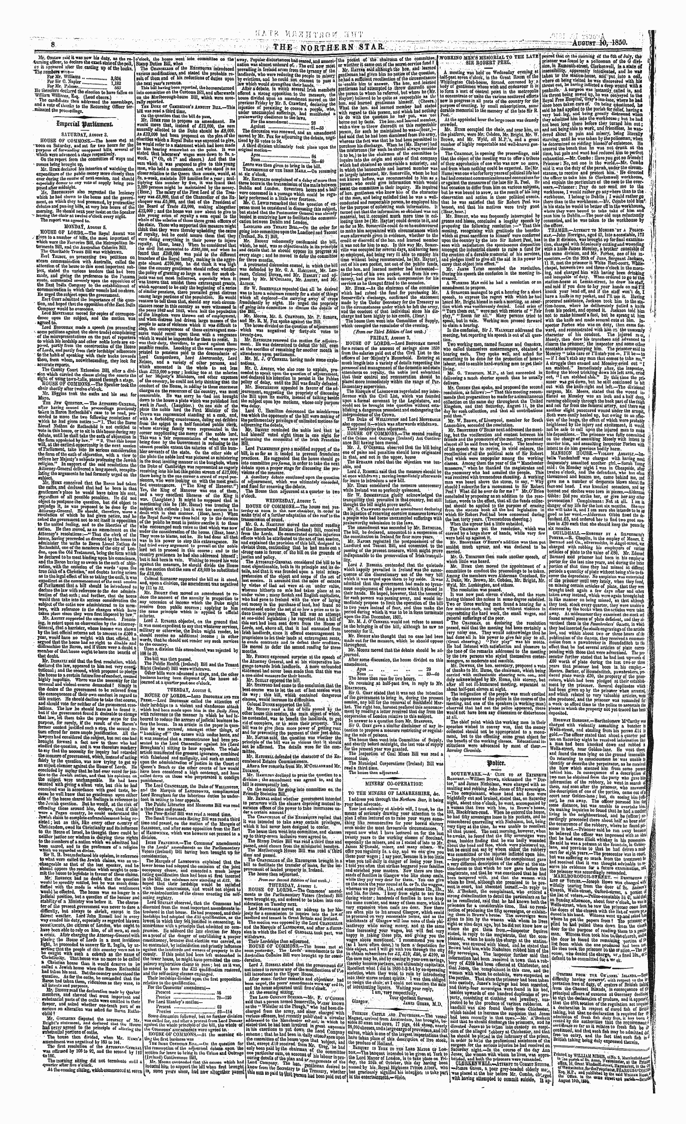 Northern Star (1837-1852): jS F Y, 1st edition - Untitled Article