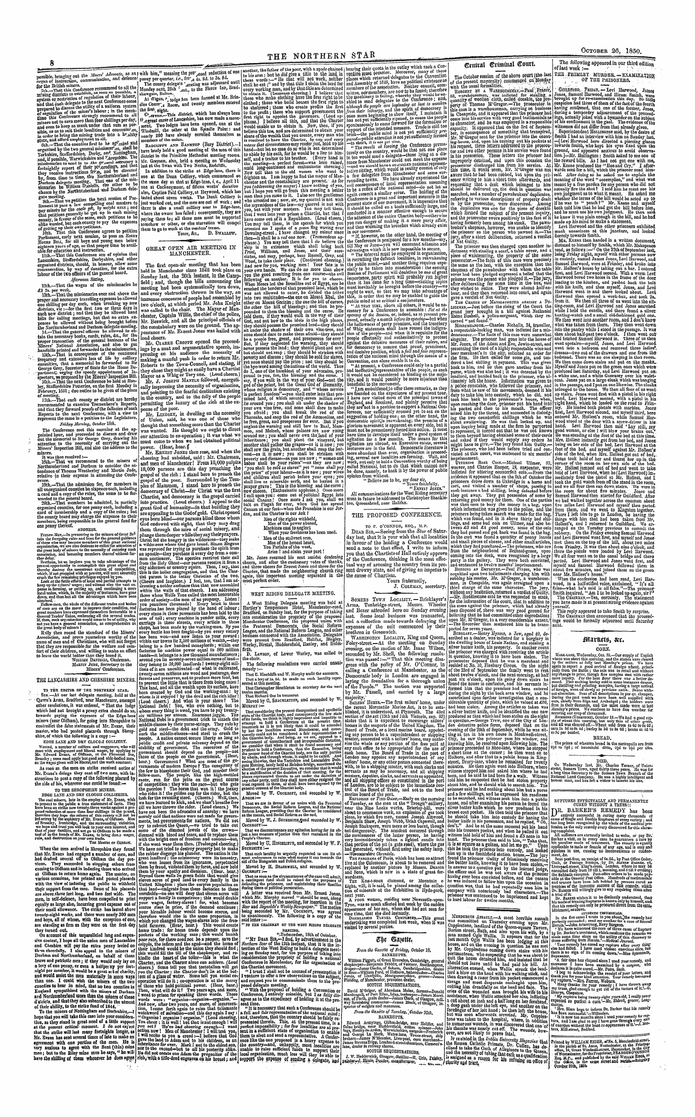 Northern Star (1837-1852): jS F Y, 1st edition - Cwtval ©Rimmal ©Outt _ *» &Lt;U...Y *;* ,.. - »«."?.,«R Optiuvi