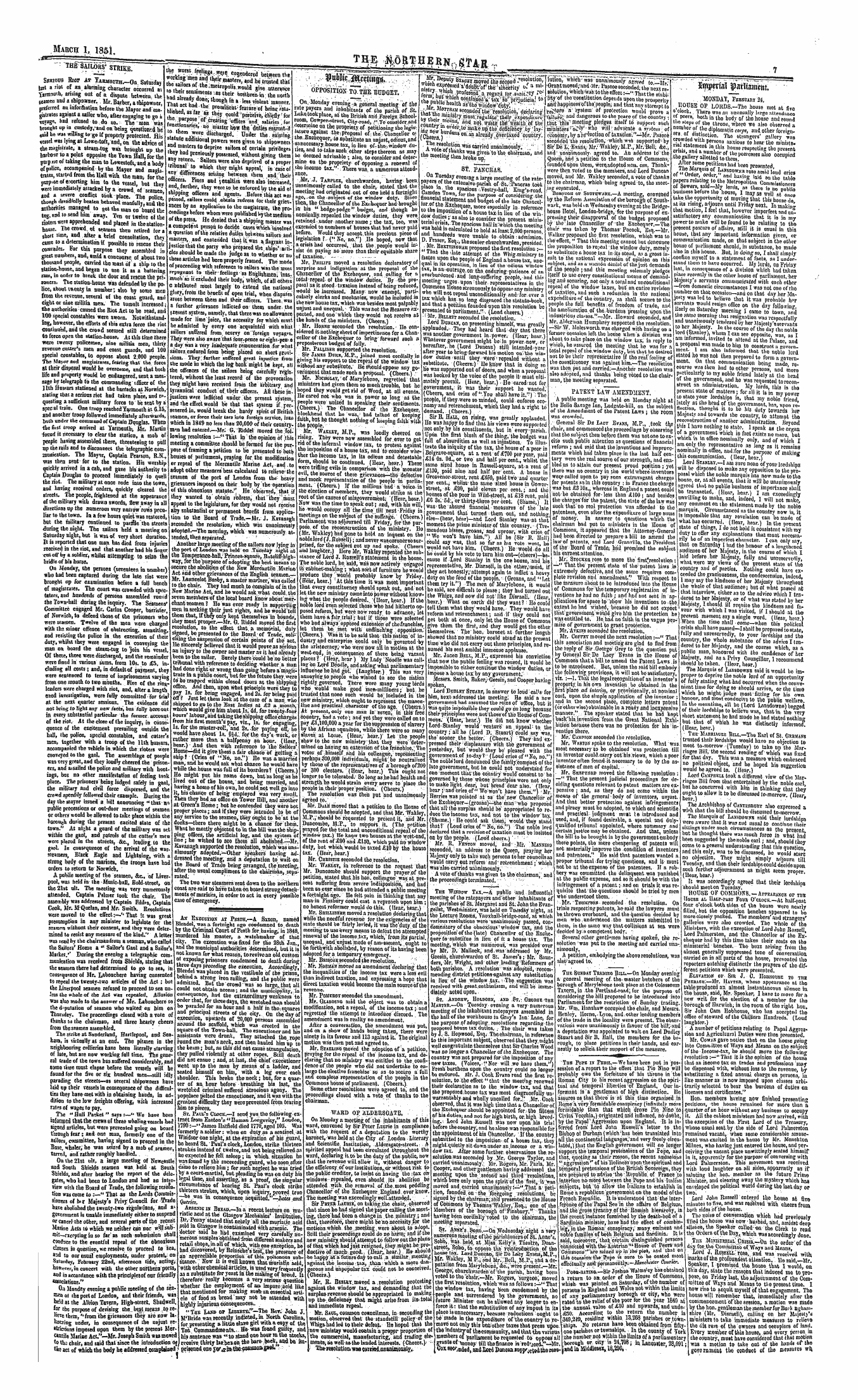 Northern Star (1837-1852): jS F Y, 1st edition - Untitled Article