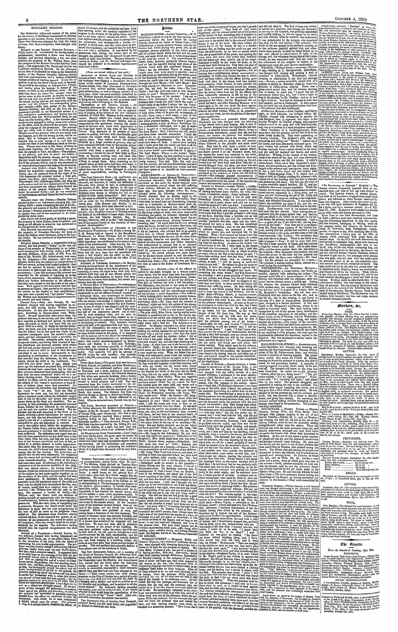 Northern Star (1837-1852): jS F Y, 1st edition - Untitled Article