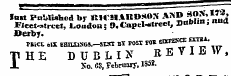 ^^^—¦ ^g— m^^ww— ^*^^^^^^^ Iu«t Pt&lMied by mraiAKDSON AND J»"*\^d Meet-street, London; 9. Capil-treet, jjablin, auo Derby. MICE *X BHIIXJSGS.-SEST BT *OST FOR EDO-HOT =™^ THE DUBLIN REVIEW, JL So. S3, February, 1S52.