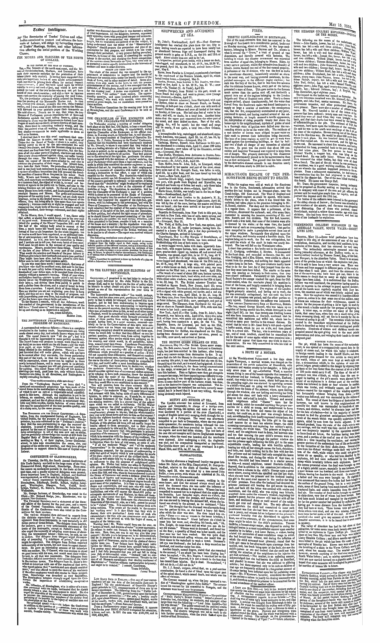 Northern Star (1837-1852): jS F Y, 1st edition - Untitled Article