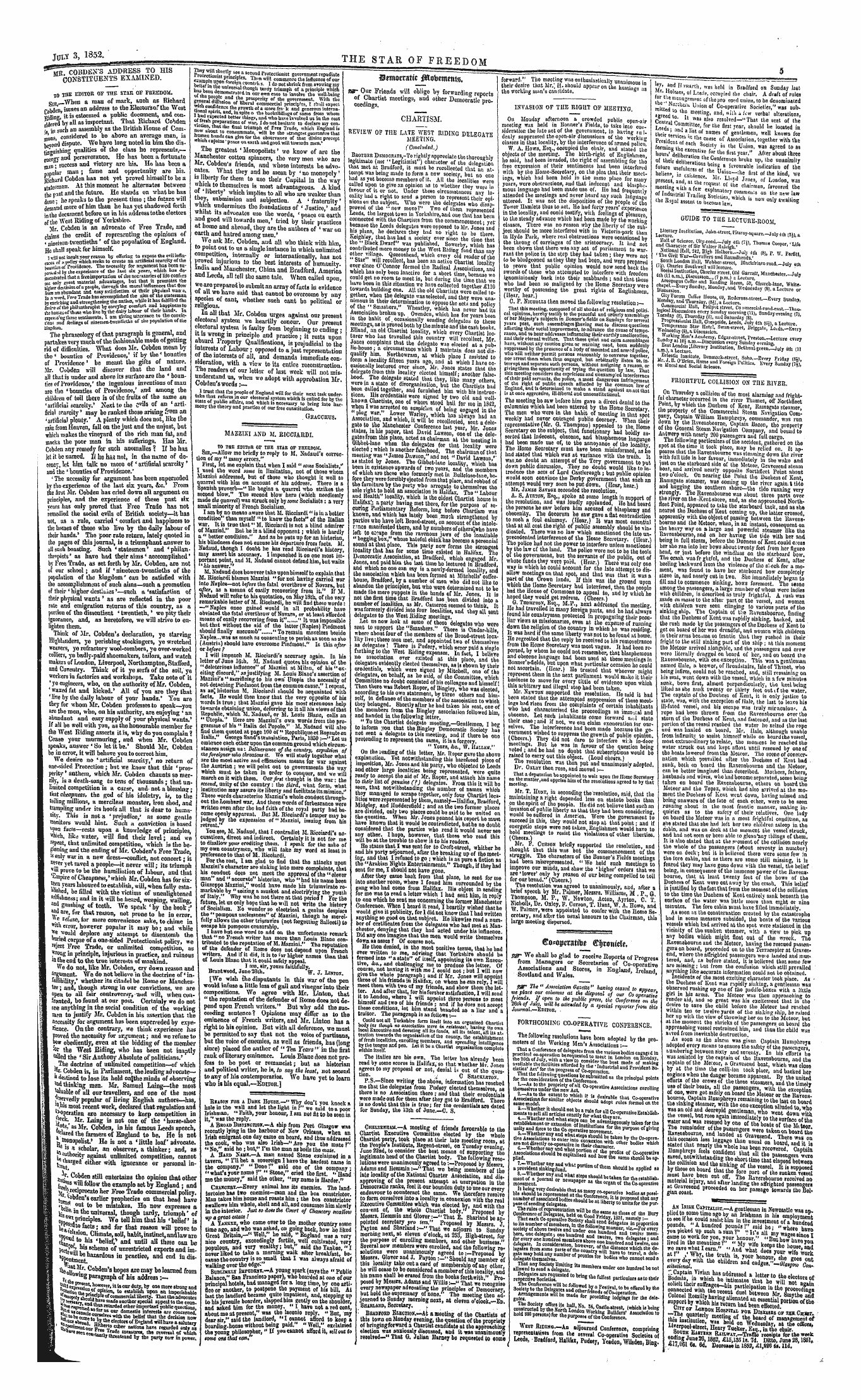 Northern Star (1837-1852): jS F Y, 1st edition - ©Oso Iwattb* Gfywviitu*