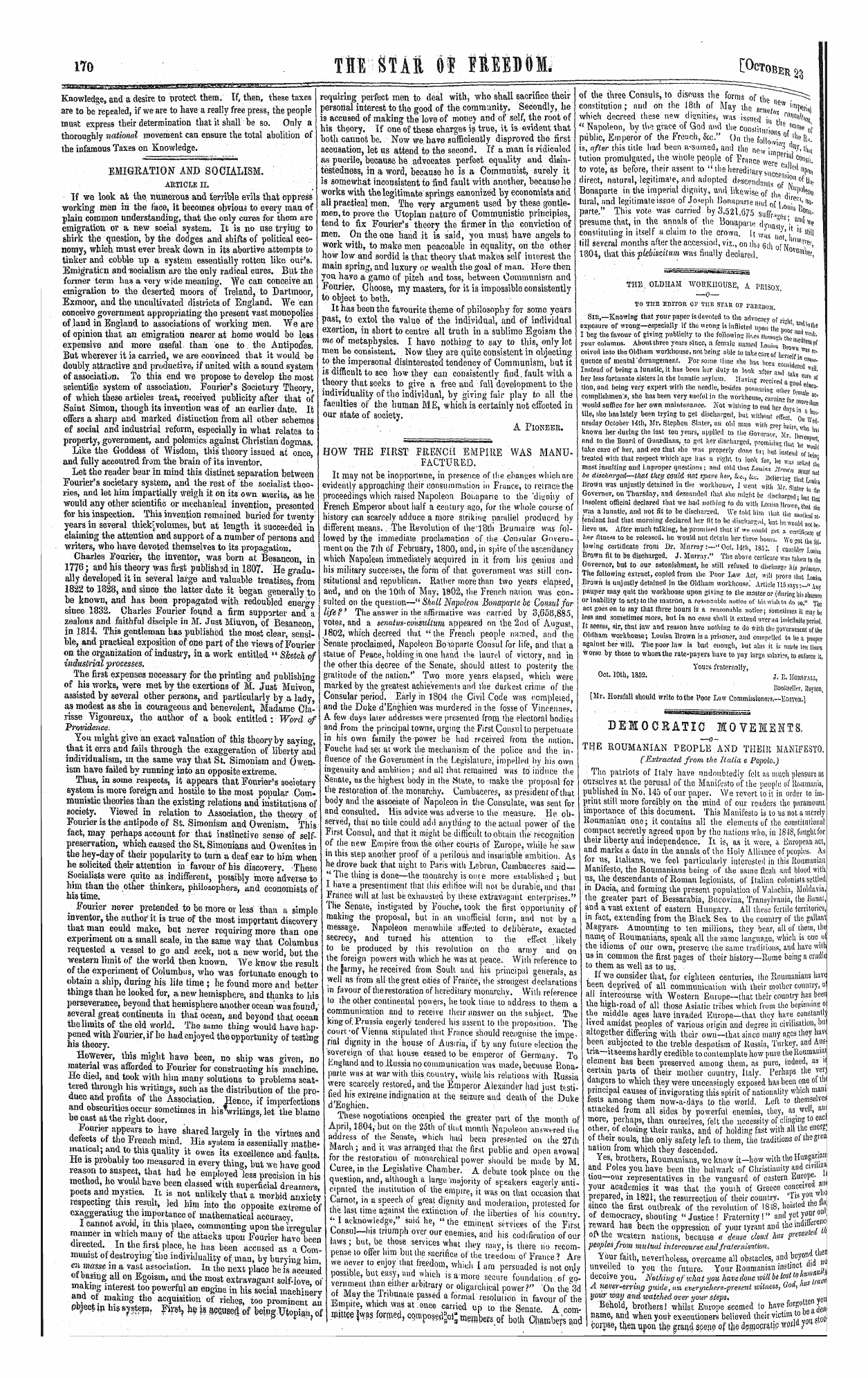 Northern Star (1837-1852): jS F Y, 1st edition - Untitled Article