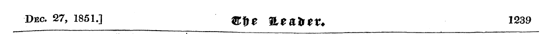 Dec. 27, 1851.] &&£ Uta^tW 1239